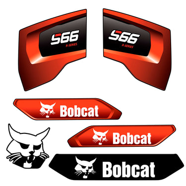 FITS S66 R2 SERIES BOBCAT REPLACEMENT DECAL STICKER - OUTDOOR DURABLE LAMINATE